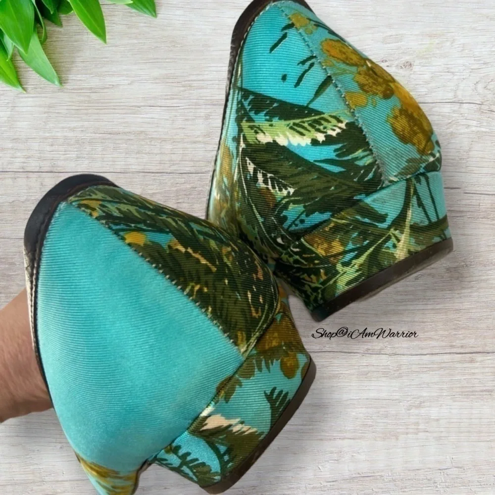 J.Crew RARE floral silk embellished bow pointed toe low heel flats/shoes